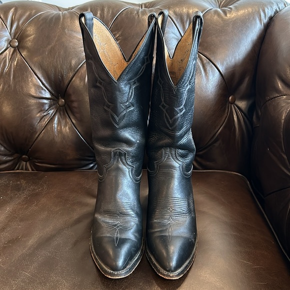 Abilene women’s cowboy boots black size 8 - Picture 2 of 6